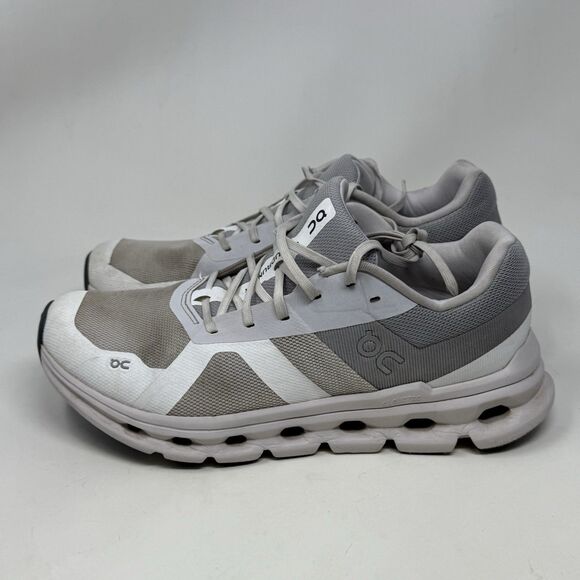 On Cloud Cloudrunner Running Shoes Womens 9.5 White Mesh Lightweight Sneakers - Picture 2 of 16